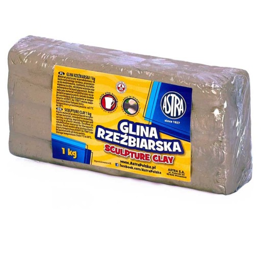 Astra sochárska hlina 1 kg svetlo béžová