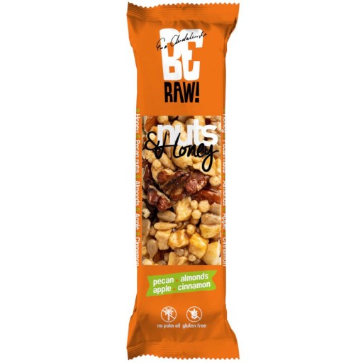 BeRaw Purella Nuts&Honey tyčinka pekan 30g tyčinka