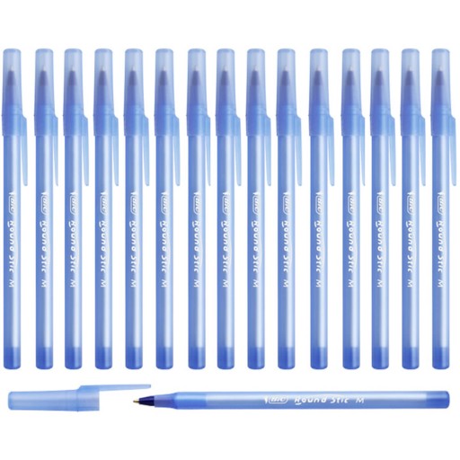 15 ks x BIC Round Stic Classic guľôčkové pero 1,0 mm, modré