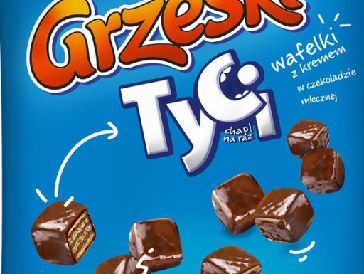 Goplana Grześki Tyci Oblátky so smotanou v čokoláde Darček pre deti 120g