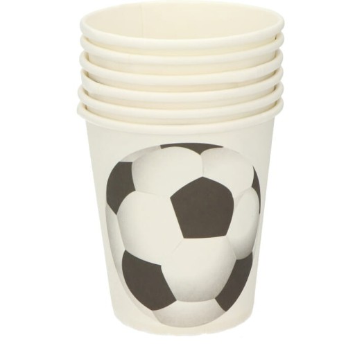 PAPIEROVÉ POHÁRKY 6 KS FUTBALOVÉ POHÁRKY 250ML