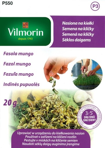 Semená fazule Mungo na klíčky 20g