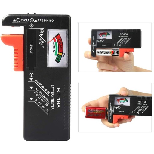 ANALOGOVÝ TESTER METER PRE BATÉRIE AA AAA R14 R9