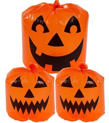 TEKVICOVÉ VRECKÁ NA LISTY HALLOWEENSKÉ DEKORÁCIE 3 ks