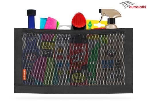 Organizérové sieťované vrecko so suchým zipsom do auta 35x15 cm