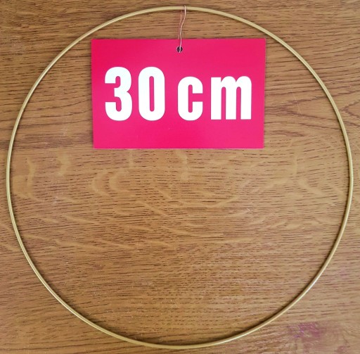 ZLATÝ MATNÝ prsteň/ráfik na lapače snov/makramé 30cm