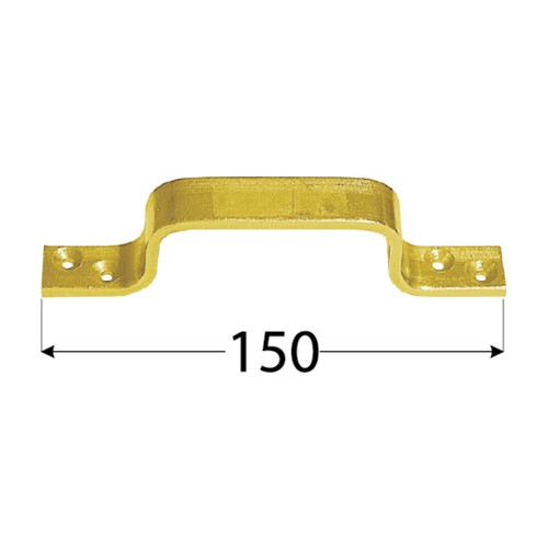 RÚČKA NA KRABICE A KLAPKY 160X20X4,0MM GOLD DOMAX