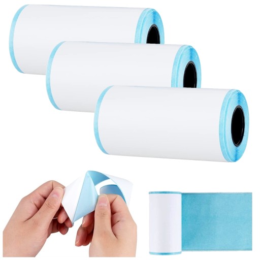 SAMOLEPIACI TERMOPAPIER do mini tlačiarne 3x ROLL STICKER ROLLERS