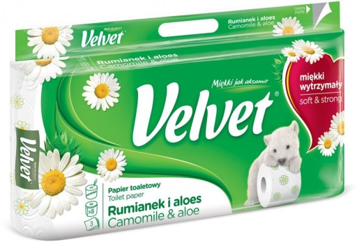 Toaletný papier s vôňou zamatu 8 ks.