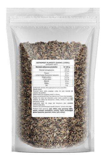 Osemená ostropestreca mariánskeho 1kg Prírodný doplnok stravy, kvalita Kol-Pol