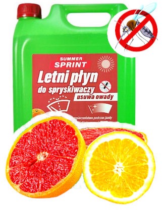 LETNÁ KVAPALINA DO OSTREKOVAČA Summer Sprint GRAPEFRUIT ORANŽOVÁ 5L