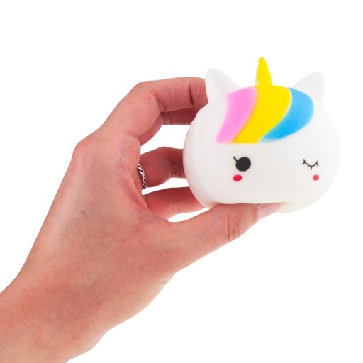ANTISTRESOVÁ HRAČKA GNIOTEK SQUEEZE HRAČKA RAINBOW UNICORN SENSORY SQUISHY