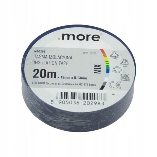 Izolačná páska PVC 19MM 20m NAVY BLUE SOFT