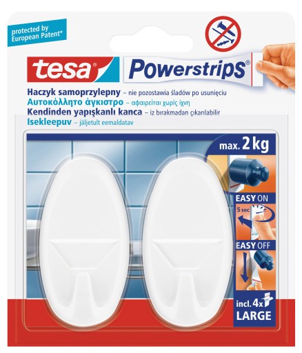 Samolepiaci háčik 2 kusy 2 kg Tesa H5801354