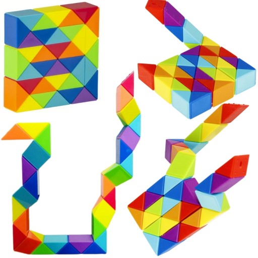 FAREBNÝ MAGICKÝ HAD 36 EL RAINBOW MAGIC SNAKE LOGICKÁ HÁDANKA