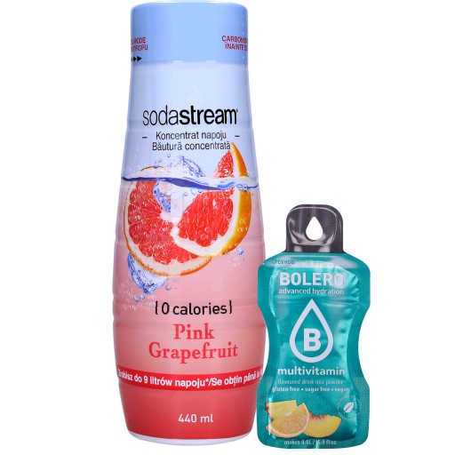 SodaStream grapefruitový koncentrát pre Bolero karbonizačný nápoj multivitamín