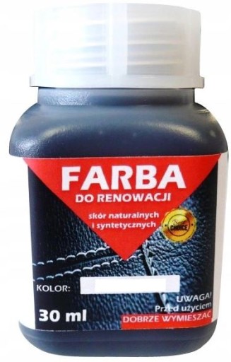 RENOVÁCIA KOŽENÉHO ČALÚNENIA FARBA ECRU LAKU 30ml