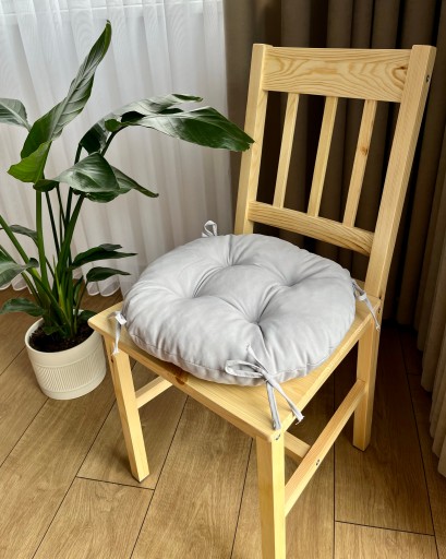 Podsedák na stoličku na stoličku 35cm SVETLO SIVÁ KRUH