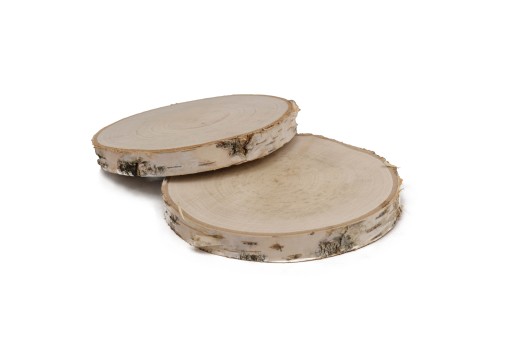 Nasucho brúsený drevený plátok 15-20 cm, breza