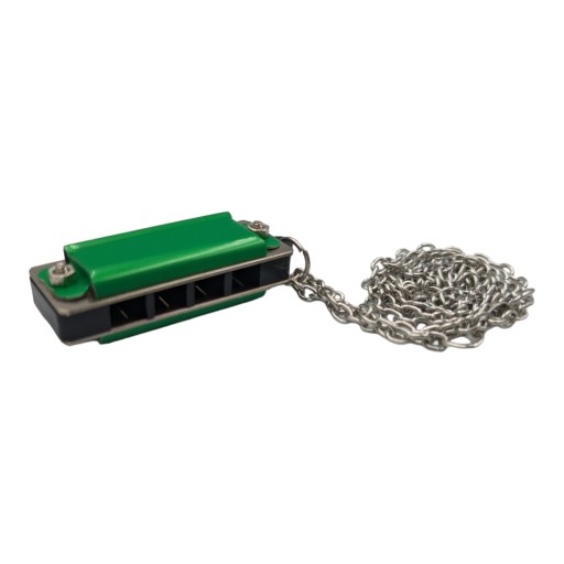 MINI zelená ústna harmonika, mikro malý organ