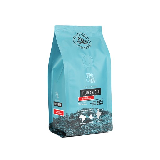Mletá káva Caveres TURCHESE Robusta, Arabica 250g ČERSTVÉ PRAŽENÝ pekáč