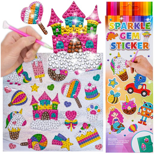 SET Diamond Scrapbook Diamond STICKERS Diamantové vyšívanie UNICORN