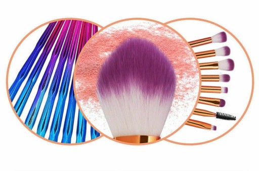 20 ks JEDNOROŽEC ŠTETCE NA MEJKAČ JEDNOROŽEC 20 x ŠTETCE na make-up