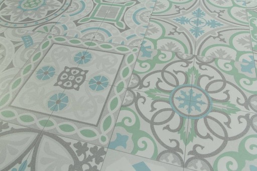 šírka 2 m PVC KOBEREC PATCHWORK BOHO OBKLADY