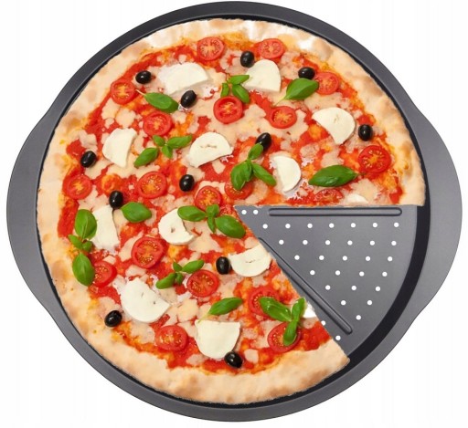 Forma na pizzu s nepriľnavým povrchom, veľký odolný podnos