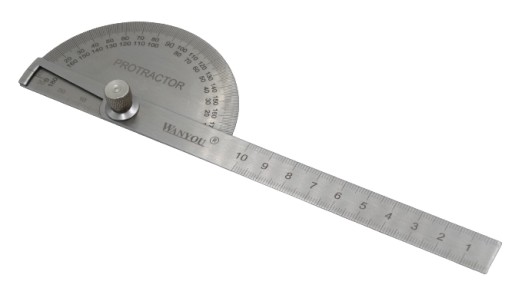 uhlomer s pravítkom, miera uhla 180' 100 mm