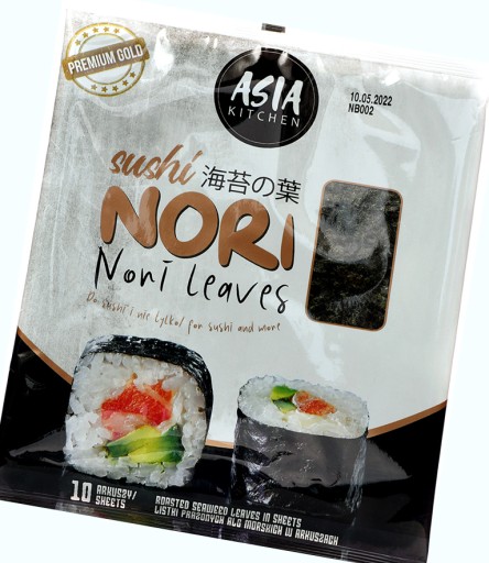 Obliečky z morských rias Nori 10 listov 26g Asia Kitchen
