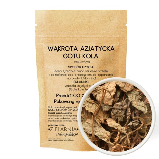 GOTU KOLA list ázijskej Pennywort sušená bylina 100%