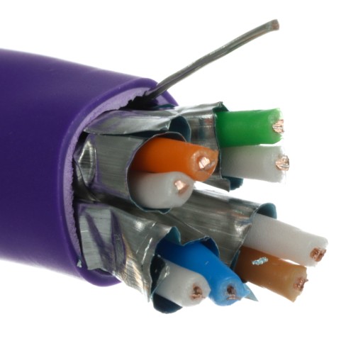 LAN kábel, krútená dvojlinka Ethernet CAT.6A U/FTP 1m Molex