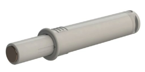 HAFELE PUSH BUMP KRÁTKY ŠEDÝ S MAGNETOM + PLATNÍK