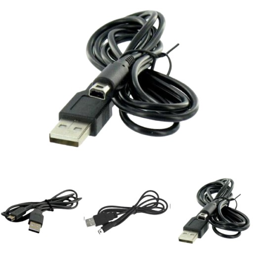 USB KÁBLOVÁ NABÍJAČKA PRE NINTENDO DSI 2DS 3DS 3DSLL 3DSXL NOVINKA XL