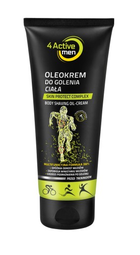 4 AKTÍVNI MUŽI - OLEJOVÝ KRÉM NA HOLENIE NA TELO 3V1 200ml