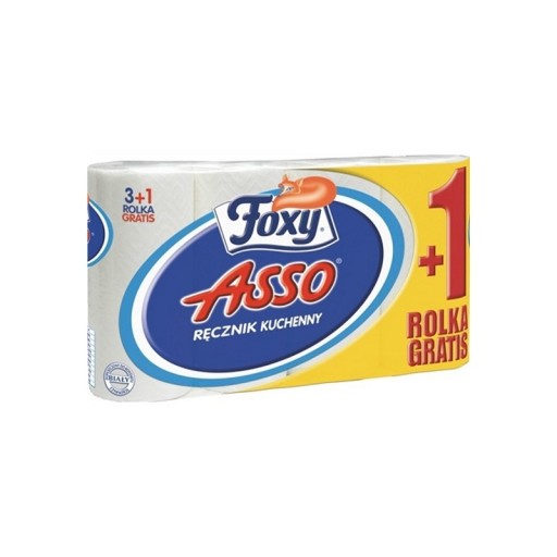Foxy Asso - Kuchynská utierka, 2-vrstvové x4 rolky