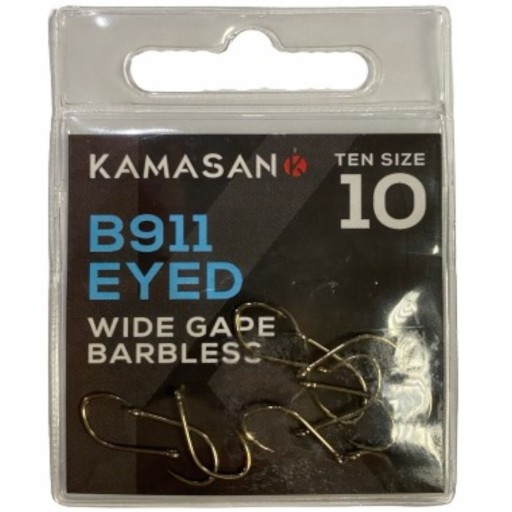 Kamasan B911 Barbless Eyed Barbless háčiky č.14