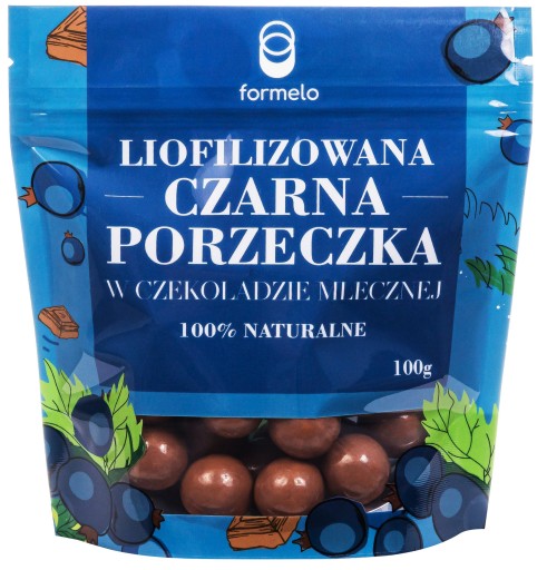 FORMELO ČIERNE RÍBEZLE SUŠENÉ V MLIEČNEJ ČOKOLÁDE 100% NAT 100g