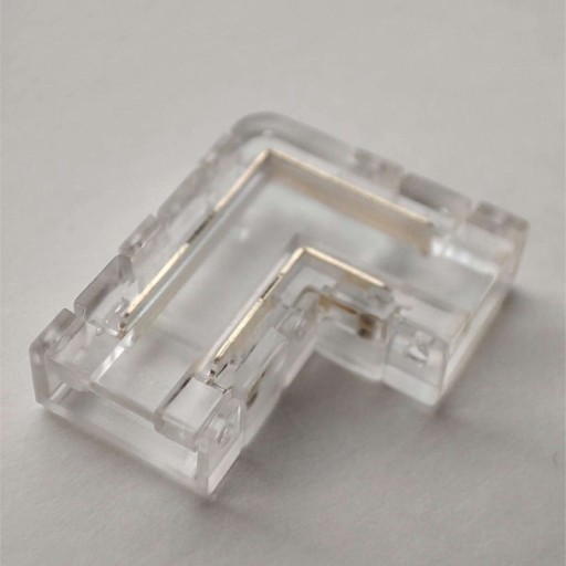 Uhlový konektor pre LED pásik 8mm Rohový 'L' 2 PIN