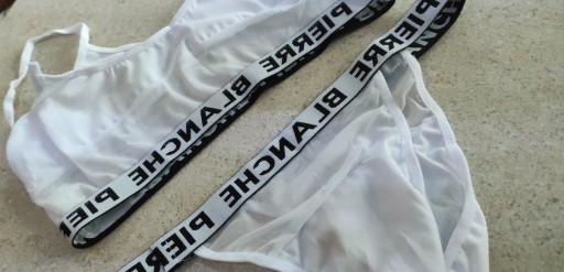 SEXY BIELA TRANSPARENTNÁ SÚPRAVA