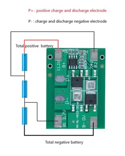 NABÍJACÍ MODUL BATÉRIE 3S 5A OCP 20A