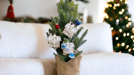 ADVENTNÝ KALENDÁR PRE DETI DIY VIANOČNÉ DOMČEKY 24KS SLADKOSTI ÚLOHY