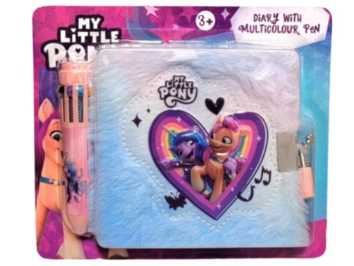 DENNÍK S VISNÝM ZÁMKOM TAJOMSTVO PLYŠOVÉ VLASY MY LITTLE PONY
