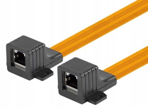 RJ45 LAN 5e okenný adaptér SLIM adaptér 17cm