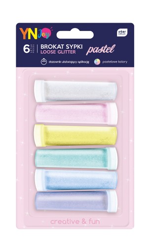 VOĽNÉ GLITRE NA PASTELOVÉ DEKORÁCIE 6 ks. INTERPRINT