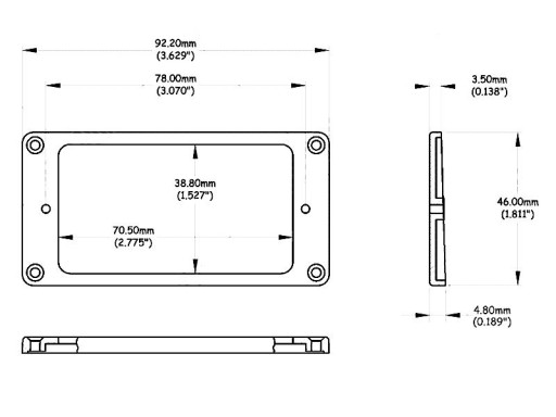 Šikmý, nízky rám VPARTS HR-30F (CRE)