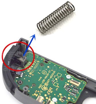 2x TLAČIDLO SPÍNAČA JOY-CON A PRUŽINY ZÁMKU