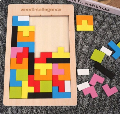 3D DREVENÝ TETRIS TANGRAM PUZZZZ