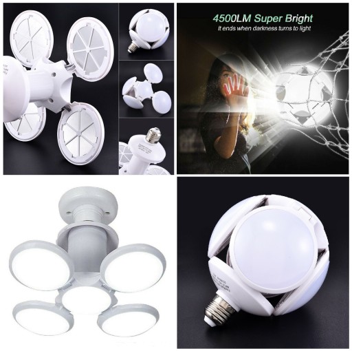 28W LED žiarovka ako futbalový luster UFO
